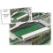 Wrexham FC Racecourse Ground Stadium Art Jigsaw Puzzle